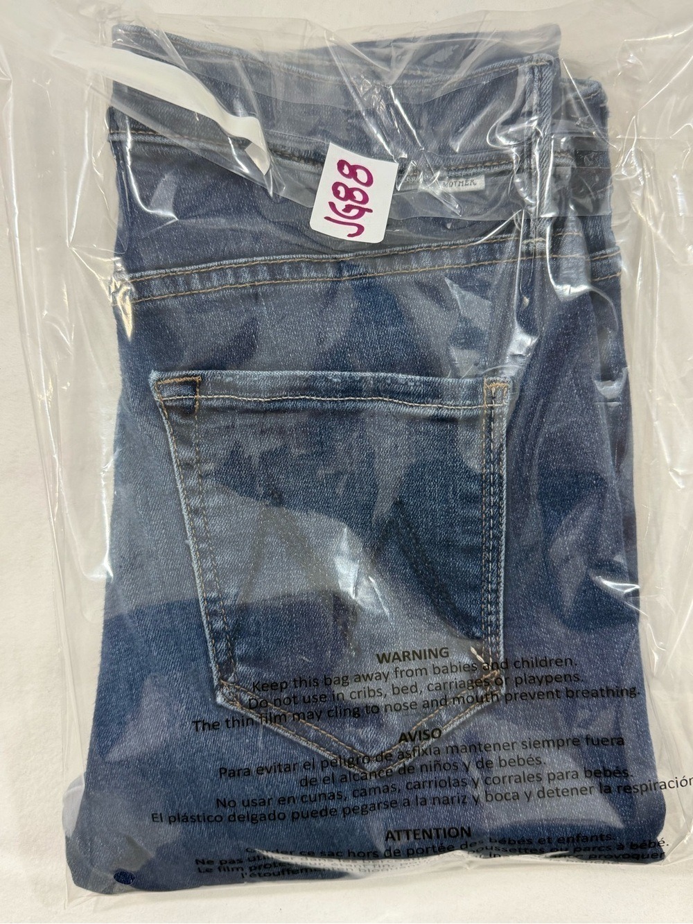 MOTHER The Mid Rise Dazzler Ankle Teaming Up Jeans Womens 27 Skinny Stretch - Picture 14 of 14
